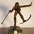 'Christmas Skies' by Dennis Smith Bronze Statue