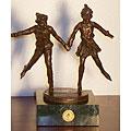 Dennis Smith 'Together on the Glass' Bronze Sculpture