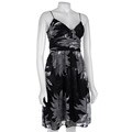 Max & Cleo Silk Blend Floral Print Dress