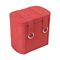 Coral Micro-suede Jewelry Case with Traveler