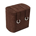 Brown Micro-suede Jewelry Case with Traveler