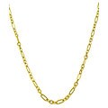 14k Yellow Gold Flat 3+1 Link Necklace