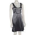 Connected Apparel Stretch Shimmer Side Tab Dress