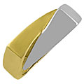 14k Two-tone Gold Styled Modern Ring