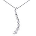 14k Gold 3/4ct TDW Diamond Journey Curve Necklace