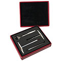 4-piece Stainless Steel Bar Tool Set in Leather Case