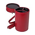 3-bottle Wine Carrying Case in Genuine Leather