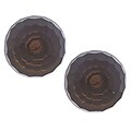 14k Gold Faceted Smokey Quartz Stud Earrings