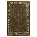 Hand-tufted Dhamal Brown Wool Rug (8'9 x 13')