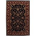 Hand-tufted Corola Black Wool Rug (9' x 13')