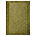 Hand-tufted Green Border Wool Rug (8' 9 x 13')