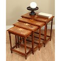 Flower Furniture Wood Nesting Table Set (Pakistan)