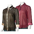 Elegancia by Adi Women's Sheer Blouse