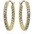 18k Gold over Sterling Silver Cubic Zirconia Hoops