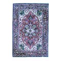Indian Heriz Hand-knotted Rust/Black Rug (9' x 12')