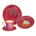 Sandy's Orchard Hand-painted 16-piece Dinner Set