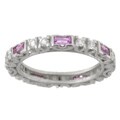 Tacori Platinum Pink Sapphire 1/2ct TDW Diamond Eternity Band