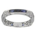 Tacori Platinum Sapphire 1/4ct TDW Diamond Eternity Band