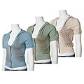 Salt & Pepper Dotted Short Sleeve Hoodie