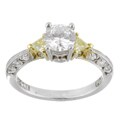 Tacori Platinum 18k Gold 1/2ct TDW Diamond Engagement Ring
