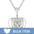 10k White Gold Diamond Heart Pendant (Case of 6)