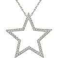 10k White Gold Diamond Accent Star Necklace (Case of 3)
