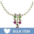 Sterling Silver Tourmaline Peridot Necklace (Case of 6)
