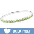 Sterling Silver Peridot Bangle (Case of 3)
