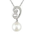 14k White Gold Freshwater Pearl Diamond Necklace (Case of 3)
