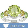Sterling Silver Lemon Quartz Citrine Peridot Ring (Case of 6)
