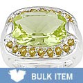 Silver Lemon Quartz Citrine Ring (Case of 6)