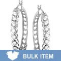 14k White Gold 1ct TDW Diamond Hoop Earrings (Case of 3)