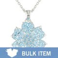 Silver and Blue Topaz Necklace (Case of 3)