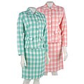 L.A. Fashion Design 2-piece Checkered Skirt Suit