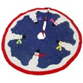 Winter Whimsy Cotton Patchwork Tree Skirt