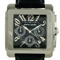 Pierre Cardin Men's Chrono Black Dial Strap Watch