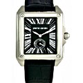 Pierre Cardin Men's Black Dial Leather Strap Watch