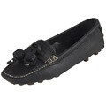 Celine Black Leather Tassel Loafers