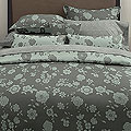 Asian Floral Smoke Decorative Pillow Set