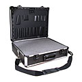 Black Aluminum Tool Brush Storage Case