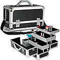 Black Aluminum Makeup Train Case