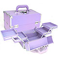 Purple Makeup Train Case