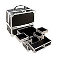 Black Four Tier Makeup Train Case