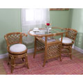 3-piece Cane Honeymoon Dining Set
