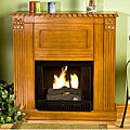 Lincolnshire Medium Oak Gel Fuel Fireplace