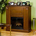 Lincolnshire Walnut Electric Fireplace