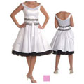 Hannah Satin and Lace Cocktail Dress