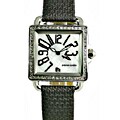 Pierre Cardin Womens MOP Dial Grey Strap Watch