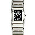 Pierre Cardin Womens Black Dial Steel Watch