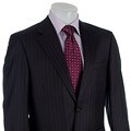Bill Blass Men's 2-button Navy Stripe Suit
